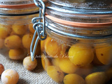 Conserves de prunes mirabelles au sirop