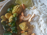 Curry vert végétarien au chou romanesco