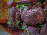 Daube de poulpe et cèpes au vin rouge