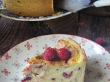 Flan pâtissier aux framboises