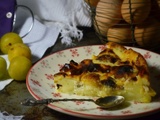 Flan pâtissier aux prunes Reine-Claude