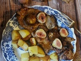 Foie de veau aux figues, déglacé au vinaigre de figues
