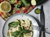 Fraîcheur estivale : Salade de courgettes crues, citron & amandes effilées