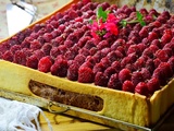 Gâteau cagette chocolat & framboises