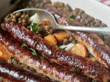 Lentilles aux chipolatas rôties : le plat réconfortant et économique de l’automne