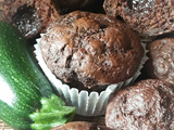 Muffins healthy choco courgette