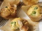 Muffins jambon – petits pois