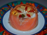 Œuf en gelée au saumon fumé