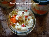 Pickles de chou-fleur et carottes au vinaigre