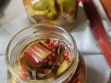 Pickles de rhubarbe