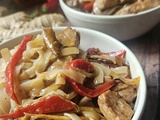 Porc au gingembre & nouilles sautées