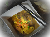 Poulet Thaï au curry rouge et lait de coco
