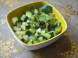 Pour lunch box : Salade de courgettes a la menthe