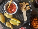 Raclette d'automne au potiron, châtaignes et magret séché
