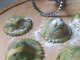 Raviolis Bicolores Saveur Chèvre et Petits Pois