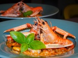 ️ Risotto de la mer au bouillon de poissons & langoustines rôties