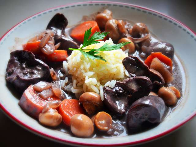 Recettes de Rognons et Vin rouge