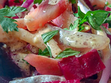 Salade Automnale de Betteraves et Hareng Fumé – Harmonie de Saveurs et de couleurs