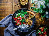 Salade de pois chiches aux épices