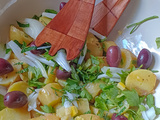 Salade de pommes de terre grenaille, citron confits et herbes aromatiques