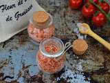 Sel aromatisé aux épluchures de tomate