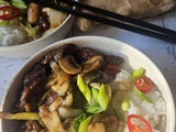 Stir Fryed Beef & Mushrooms Rice – Riz au bœuf et champignons sautés