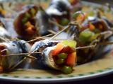 Tapas : Sardines farcies aux poivrons & pignons