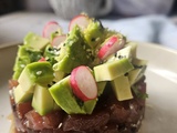 Tartare de thon rouge, avocat & radis rose