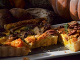 Tarte d'automne aux cèpes et courge butternut
