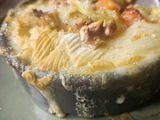 Tartiflette d'automne au potiron, champignons et noix