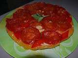 Tatin de tomates et poivron rouge