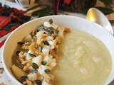 Velouté de céleri rave aux poires et éclats de noix : une entrée festive et économique pour Noël