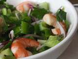 Salade vitaminée avocat, gambas et kiwi de l’Adour