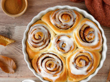 Cinnamon rolls moelleux (brioche roulée à la cannelle)