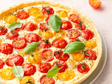 Tarte aux tomates cerises et ricotta