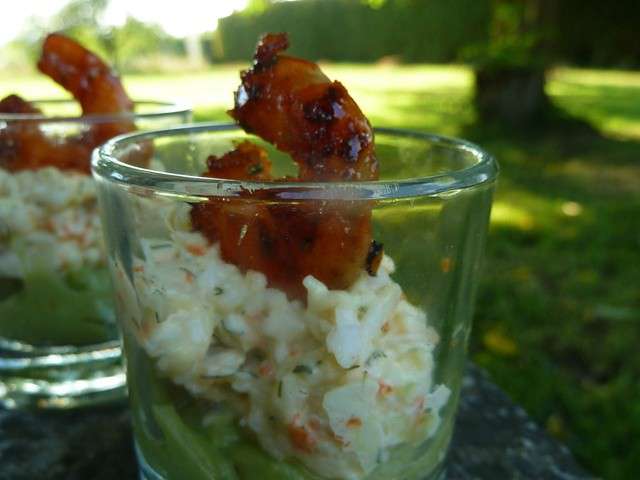 Verrine apero au crabe et mangue - Amour de cuisine