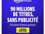 30 jours d'essai gratuit avec Amazon music