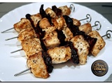 Brochettes de poulet et tomate séchée