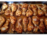 Pilons de poulet marinés à l'ail et au paprika fumé