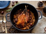 Pintade braisée aux châtaignes et parfums d’automne