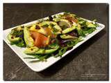 Salade Avocat saumon fumé et vinaigrette balsamique