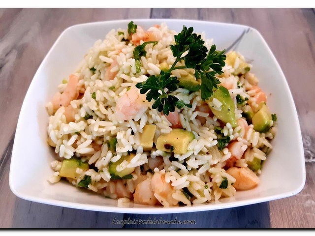 Recette - Salade de vermicelles de riz, crevettes et avocat en