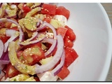 Salade fraîcheur à la pastèque, féta et concombre