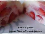 Panna Cotta façon Charlotte aux fraises