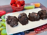 Bouchées glacées aux fraises et au chocolat