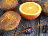 Muffins à l'orange et aux dattes (sans œufs ni lait)