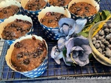 Muffins au chocolat et aux bleuets