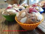 Muffins aux framboises et amandes