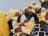 Muffins aux poires et chocolat noir