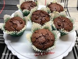 Muffins double chocolat fourrés au Nutella